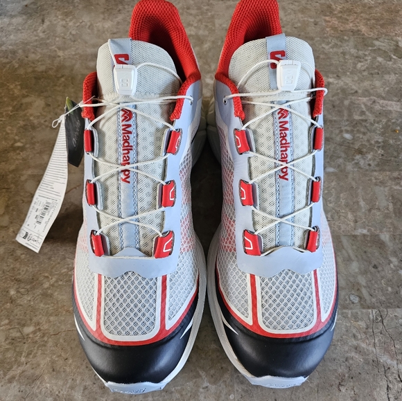 Madhappy X Salomon XT-6 FT cloud white/red trail running shoes men's size 11.5 l - Picture 3 of 14